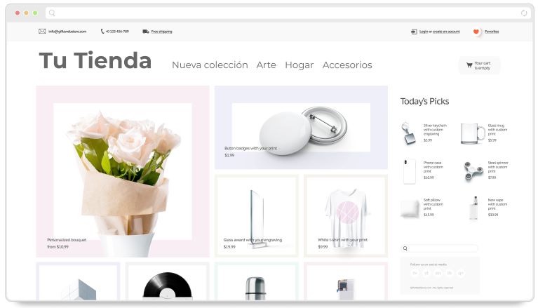 Tú tienda en linea 24 Horas  y 365 dias al año, puedens comprar desde cualquier lugar y en cualquier momento, una amplia selección de productos, precios competitivos y opciones de pago seguro, lo que permite a los negocios alcanzar a una audiencia global y a los consumidores acceder a una variedad de productos sin restricciones geográficas.